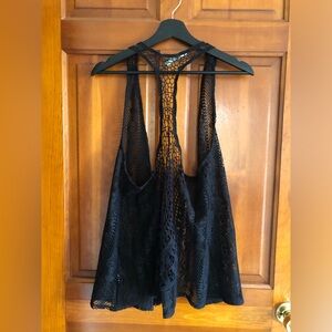 Maurice’s * like new* Black Lace Sleeveless Top